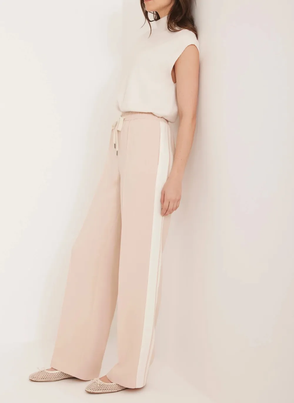 Casual Style Side Stripe Trousers