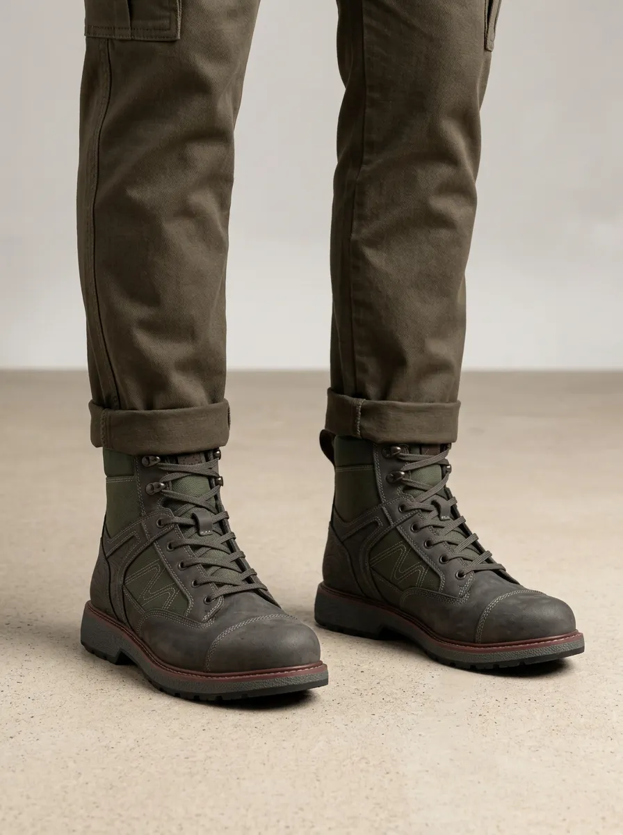 Men's Tactical Topographic Work Boots