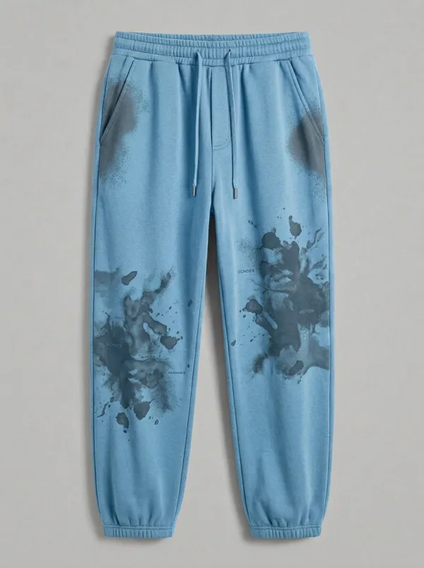 Unisex Motion Echo Ink Splash Joggers