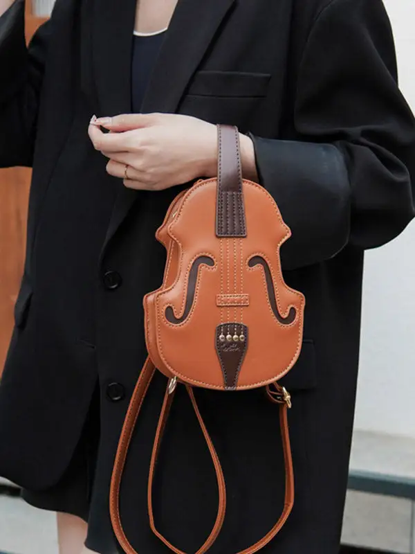 Panel Zip Compact Crossbody Bag