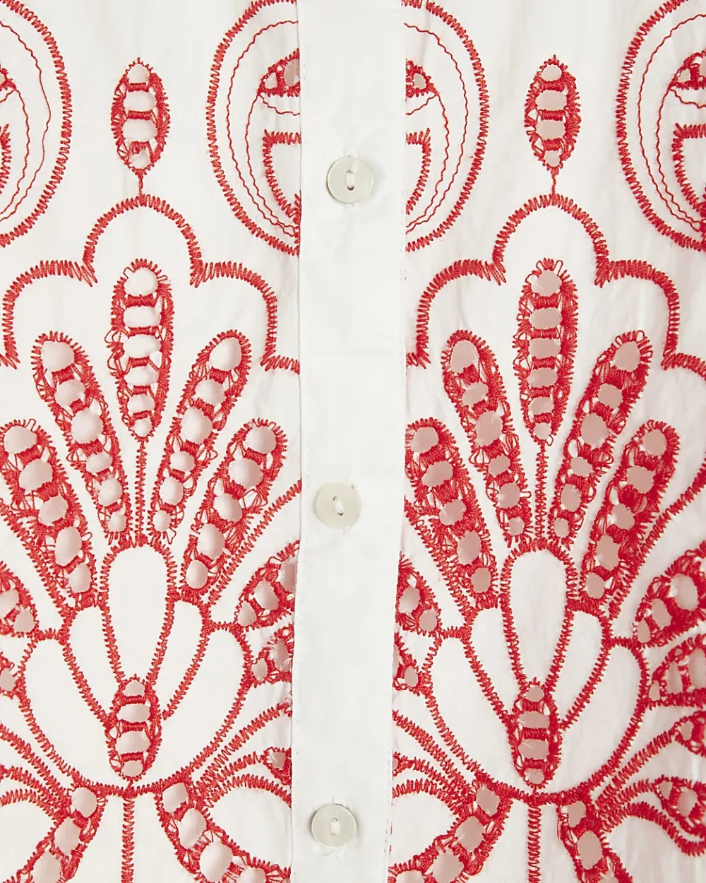Cotton Artistic Floral Long Sleeve Shirts