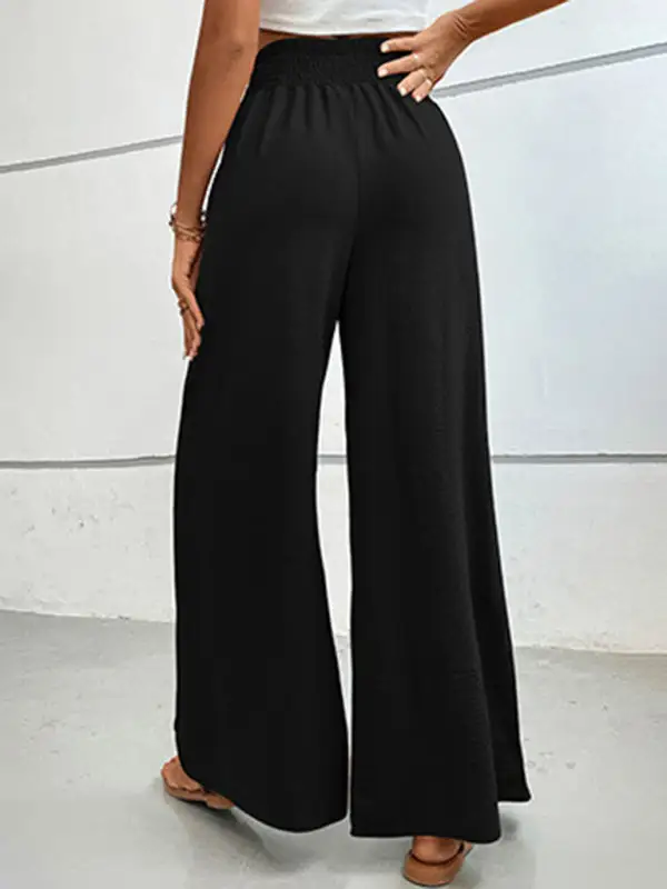 Clean Flared Wide Leg Pants