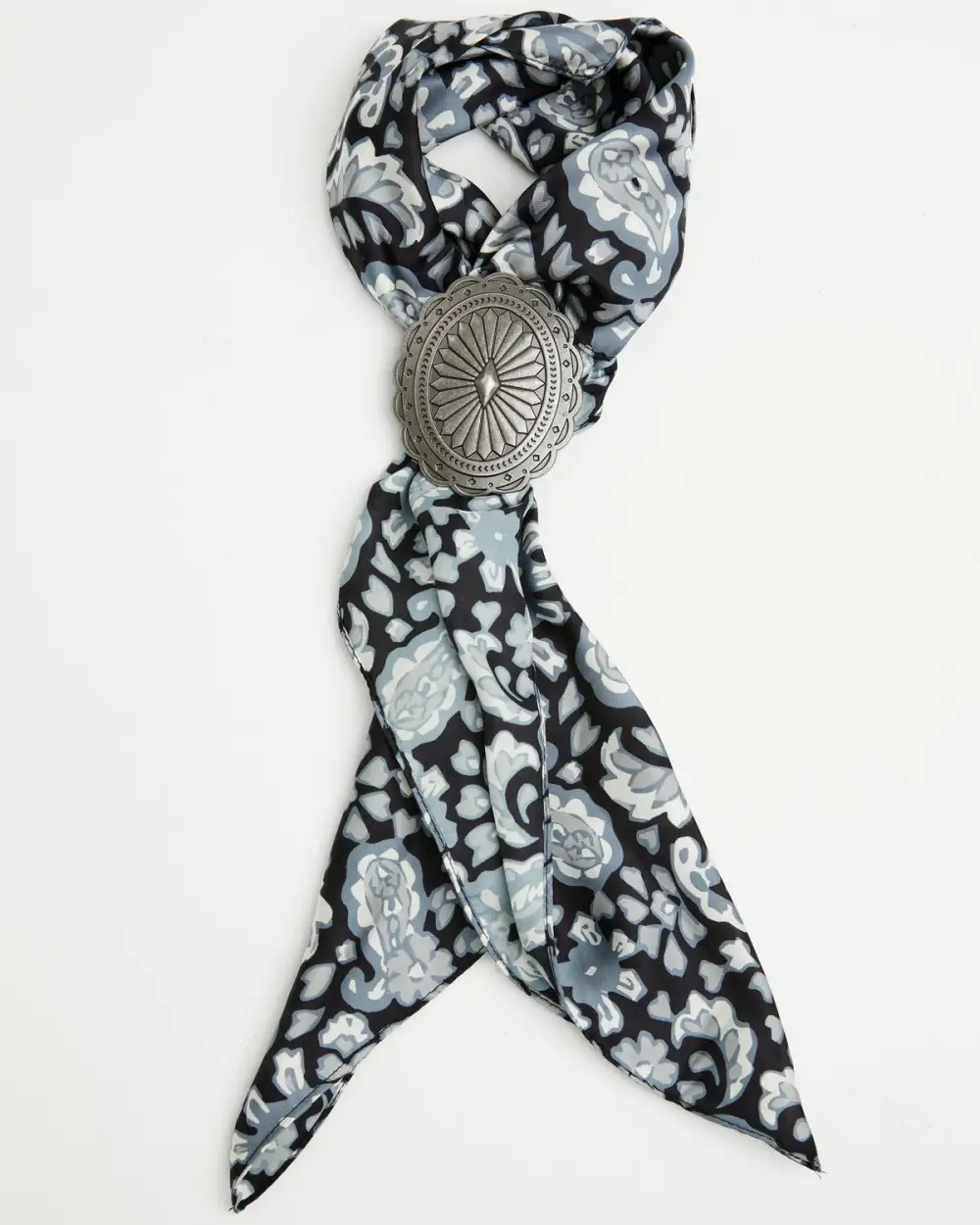 Modern Bandana Concho Necklace