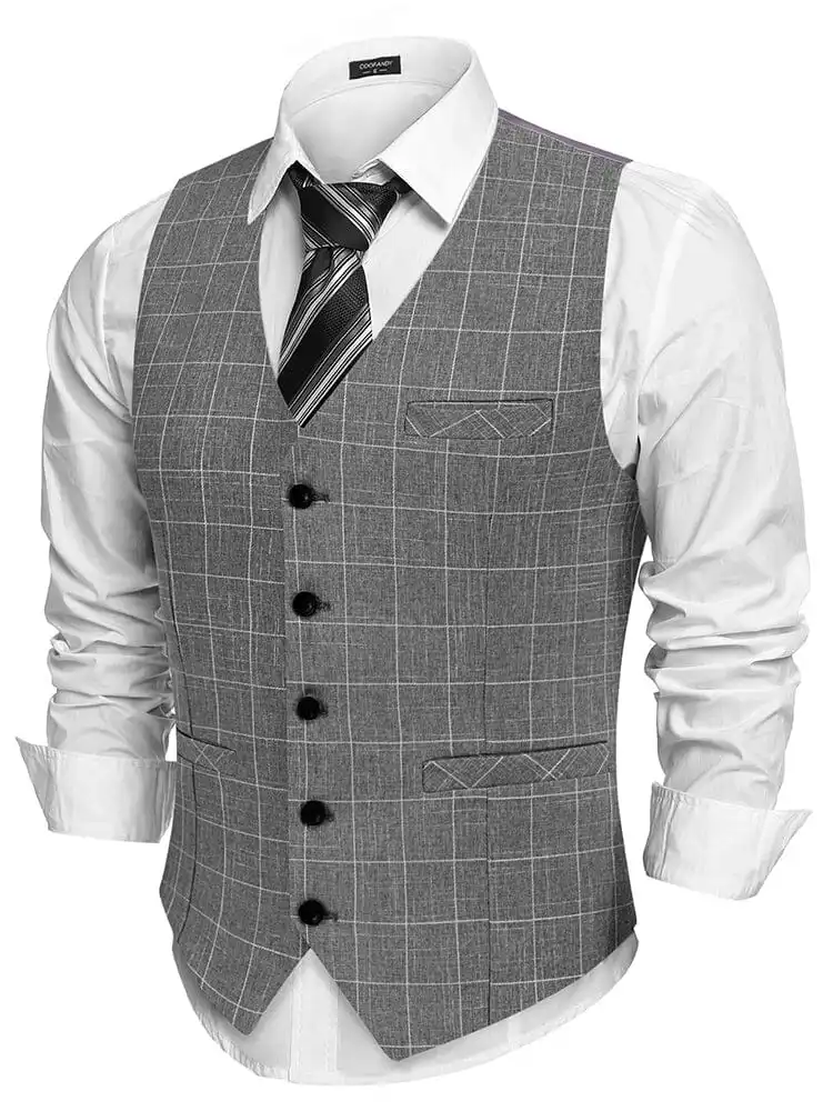 Formal Slim Fit Suit Vest Jacket