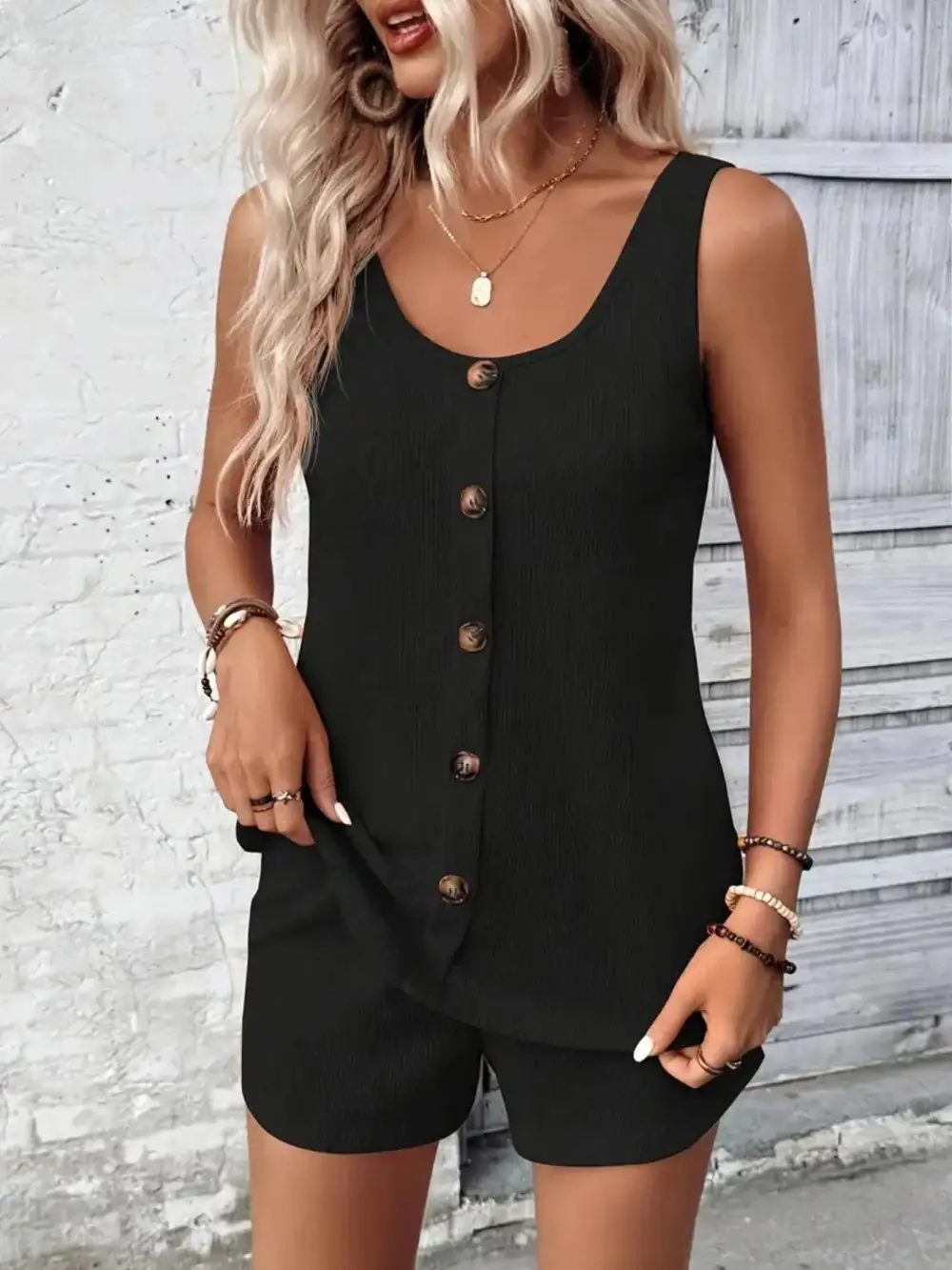 Scoop Neck Jumpsuit