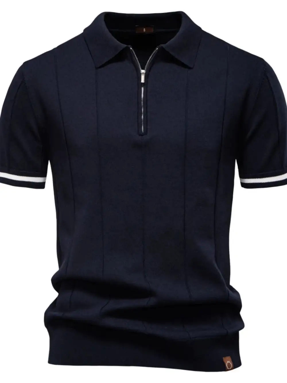 Woven Collared Polo Shirt