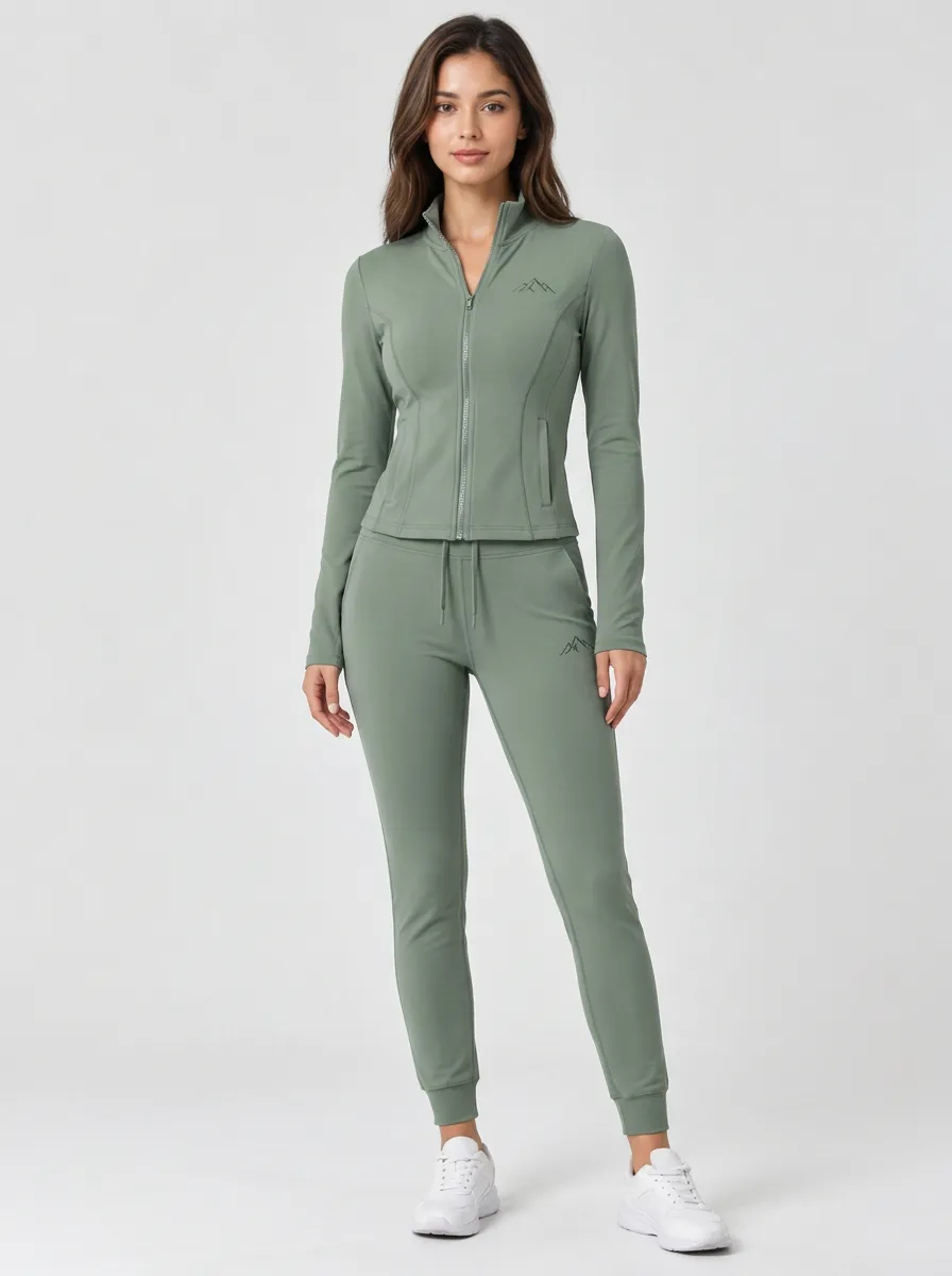 Women's Mountain Sage Green Tracksuit Set