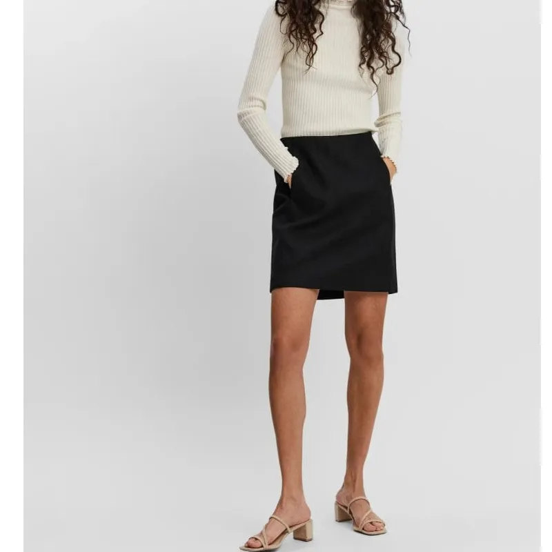 High Waist Pocket Mini Skirt