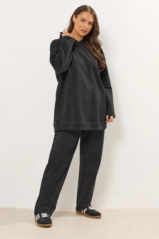 Grey Seam Detail Hoodie detail 1