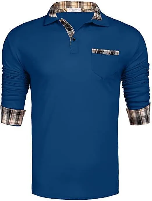 Soft Knit Clean Collar Polo Shirt