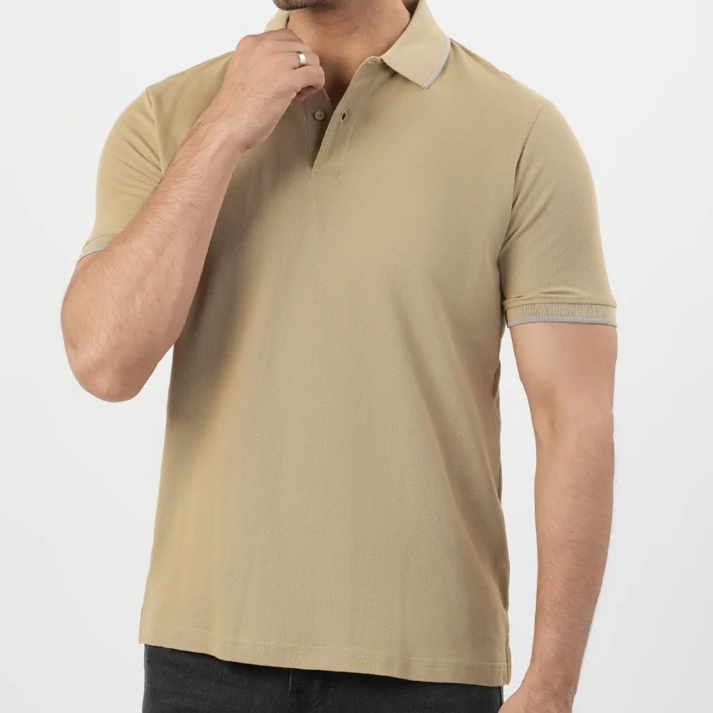 Men's Versatile Polished Polo Collar T-Shirt