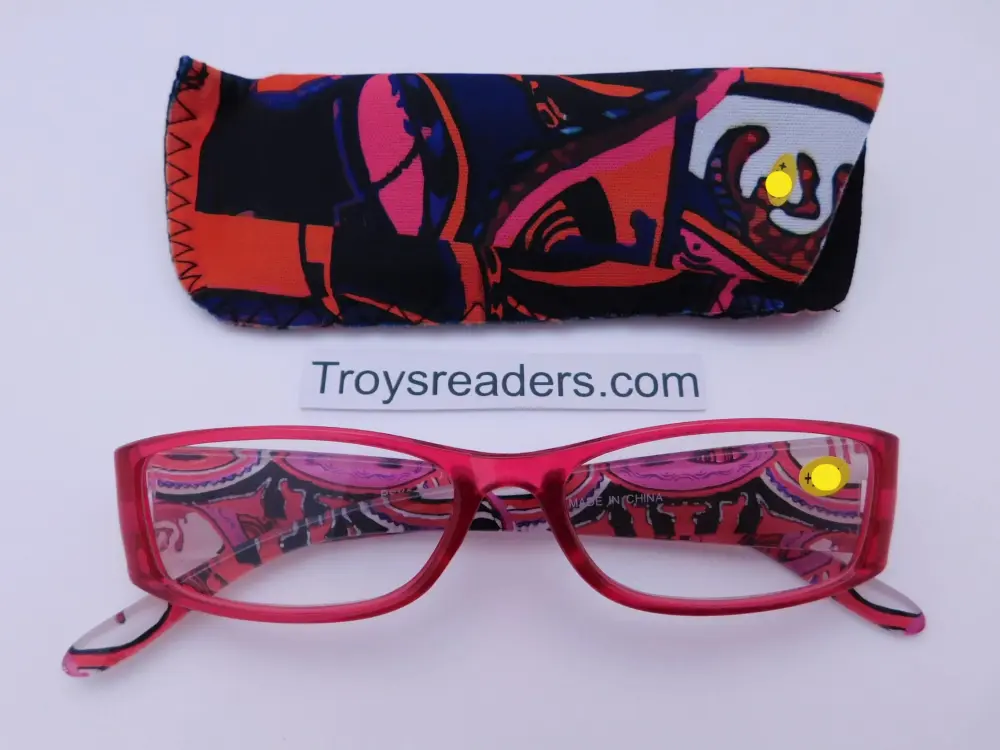 Artistic Reading Glasses with Matching Case