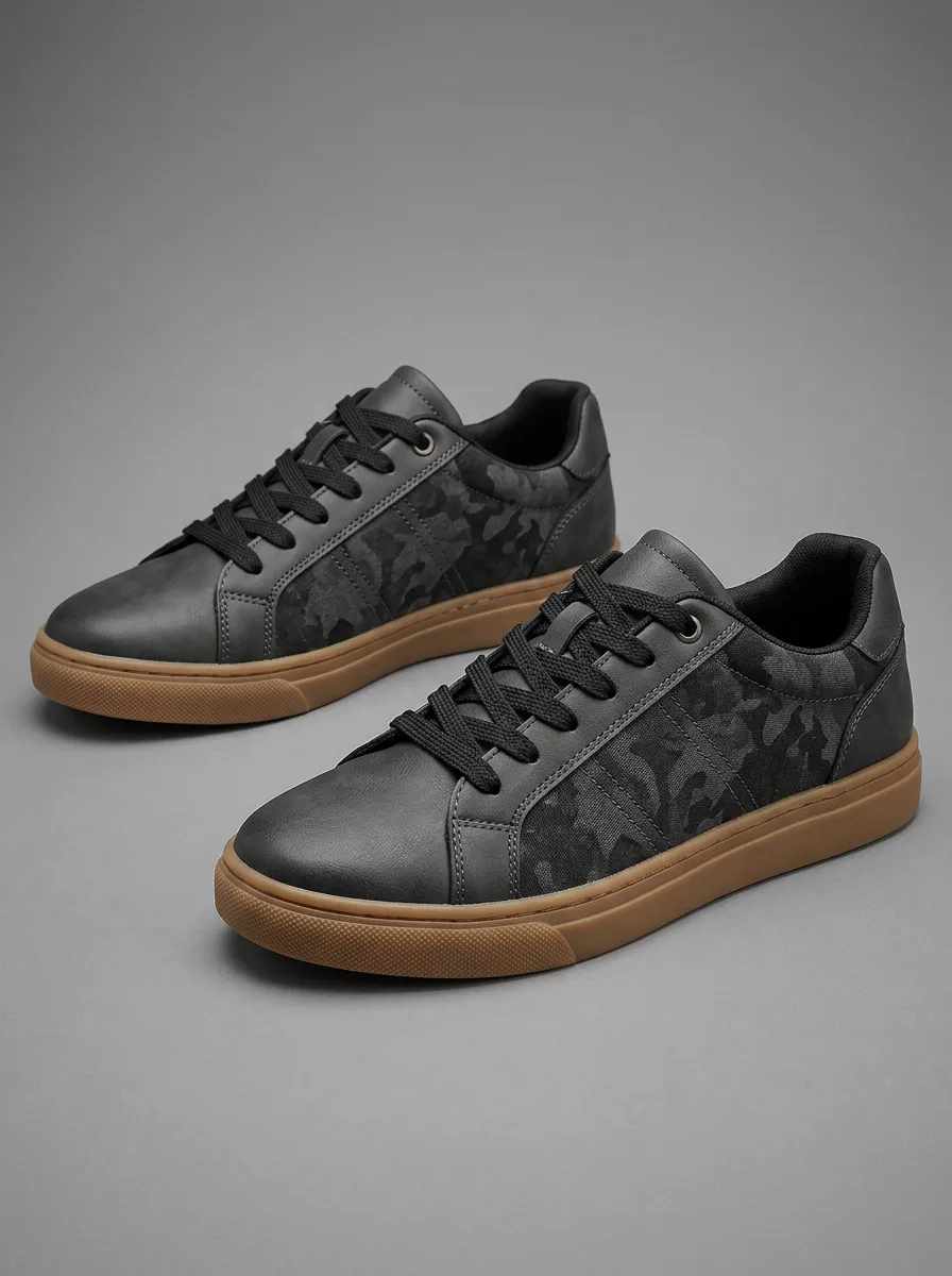 Men's Camouflage Pattern Patterned Casual Skate Shoes