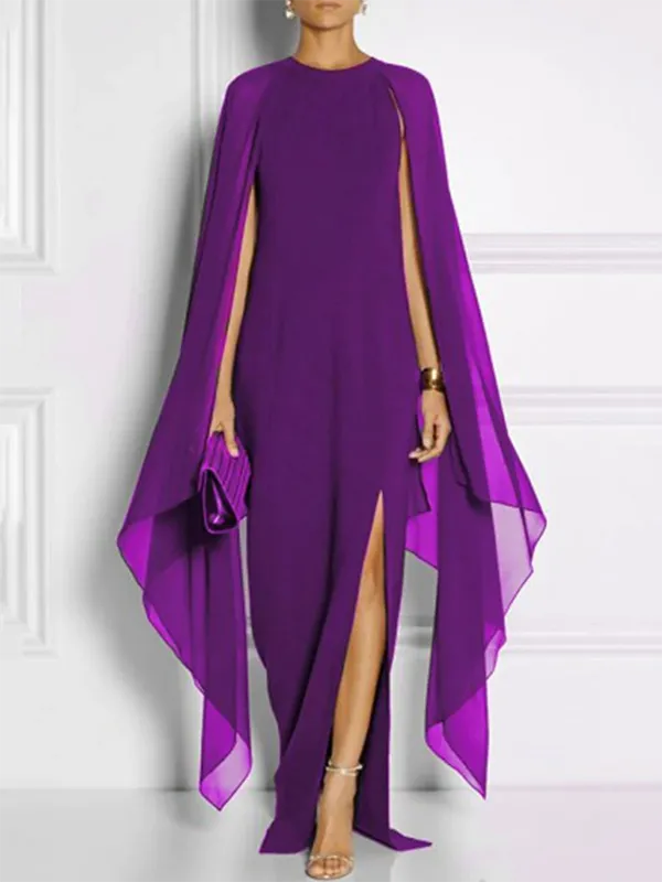 Loose Round Neck Maxi Dress