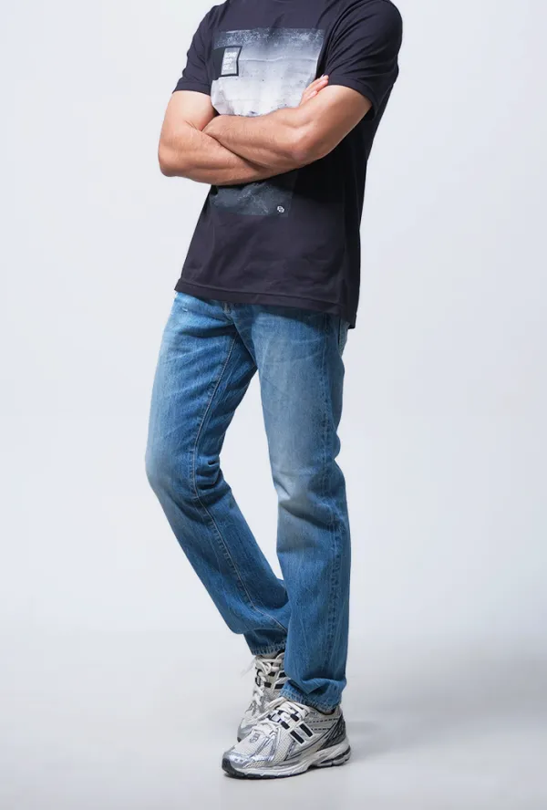 Men's Minimal Slim Fit Jeans