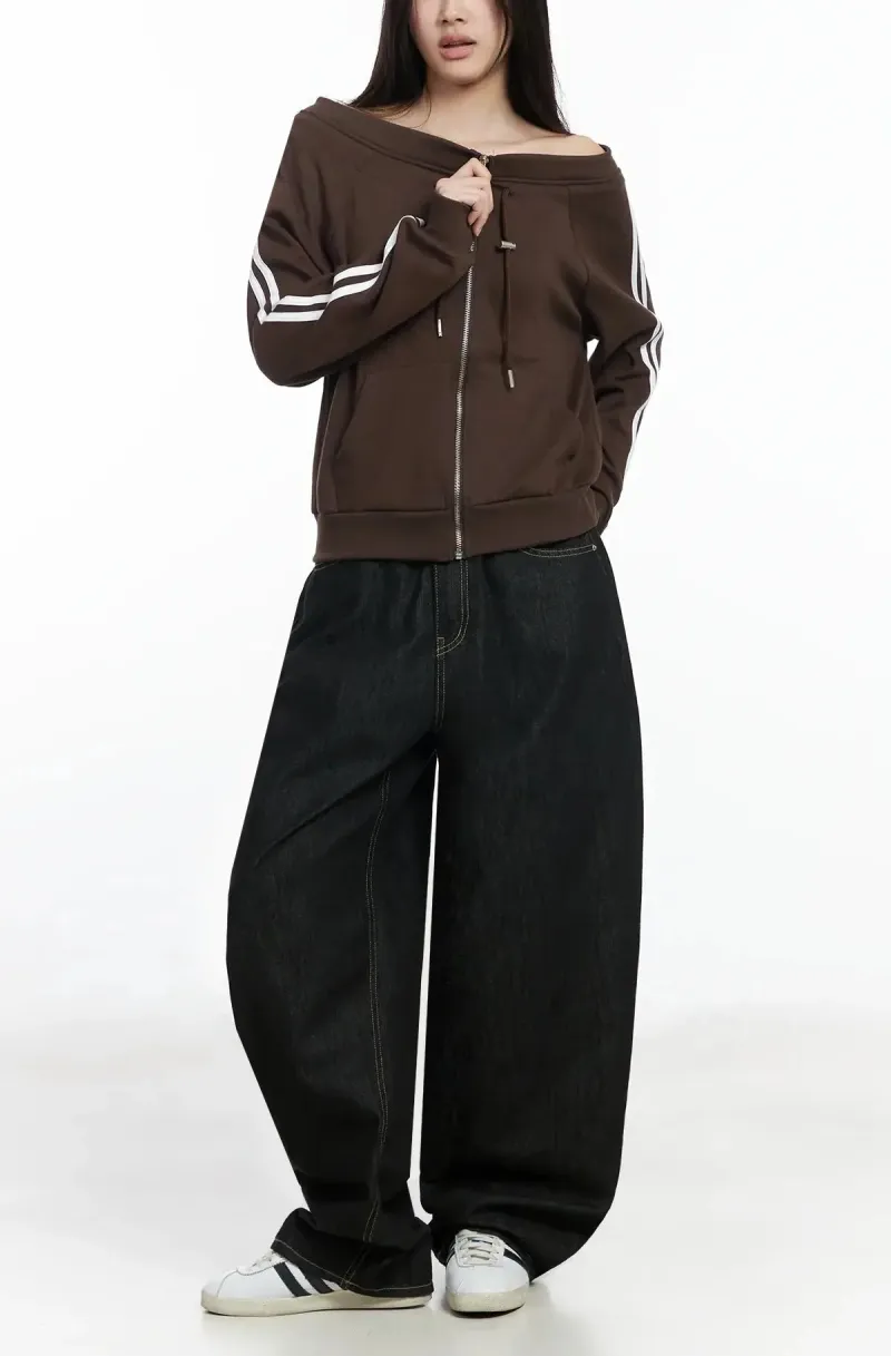 Wide-Fit No-Fade Wide Leg Jeans