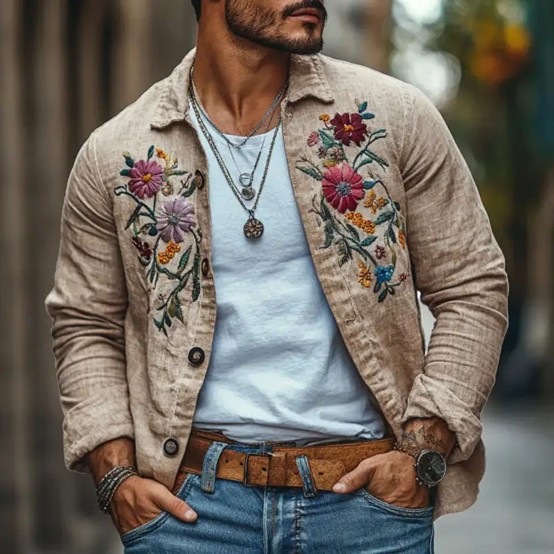 Rugged Work Linen Shirt