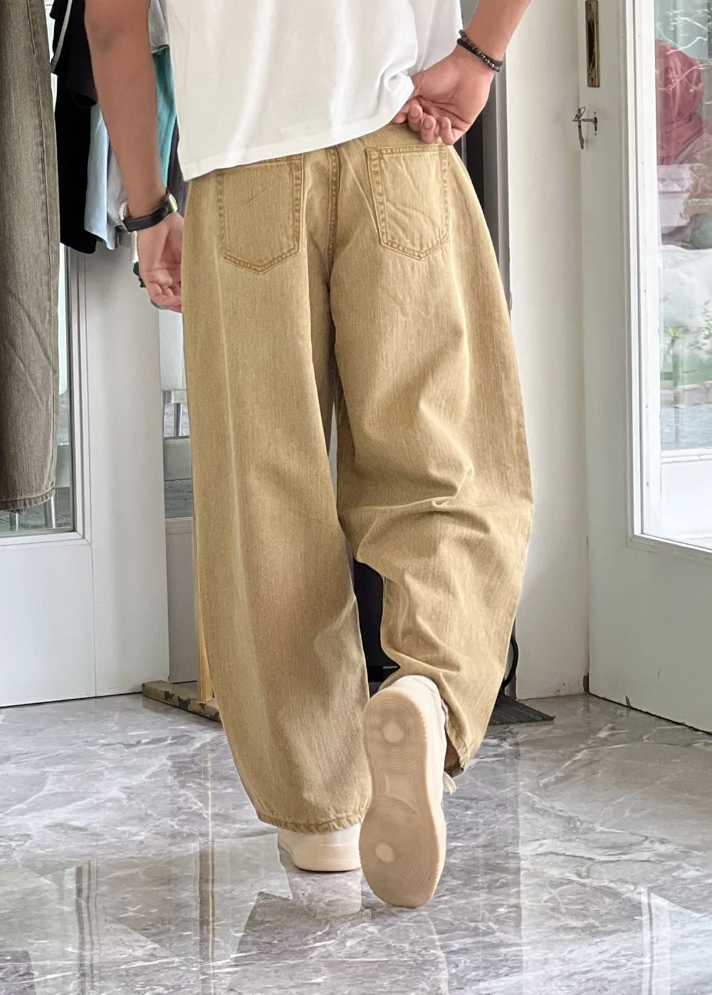 Tapered Barrel Jeans