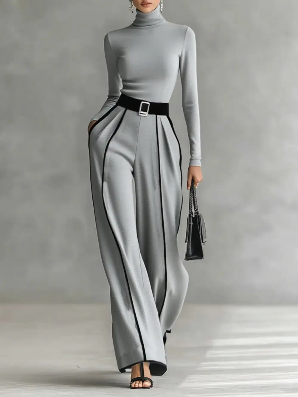 Flowing Wide Leg Jumpsuit