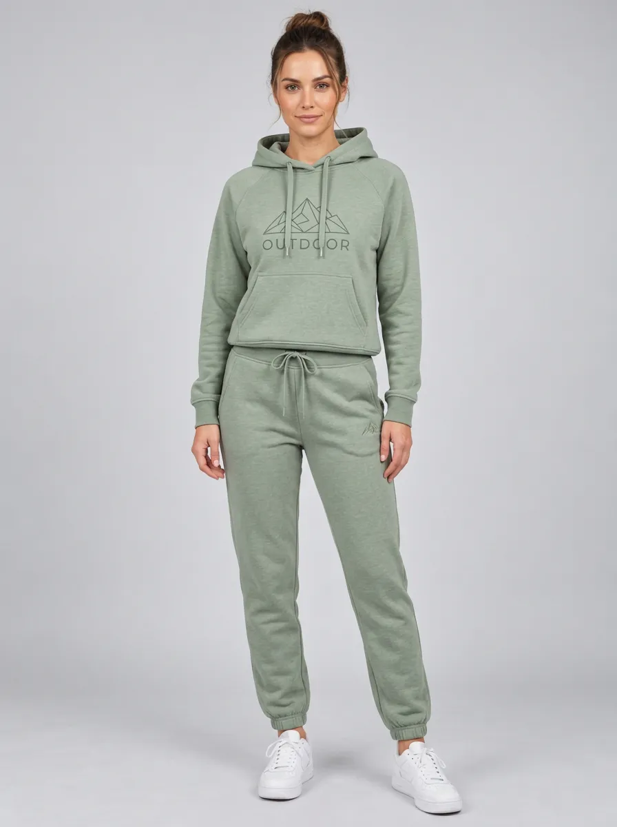 Women's Outdoor Hiking Mountain Hoodie & Jogger Set