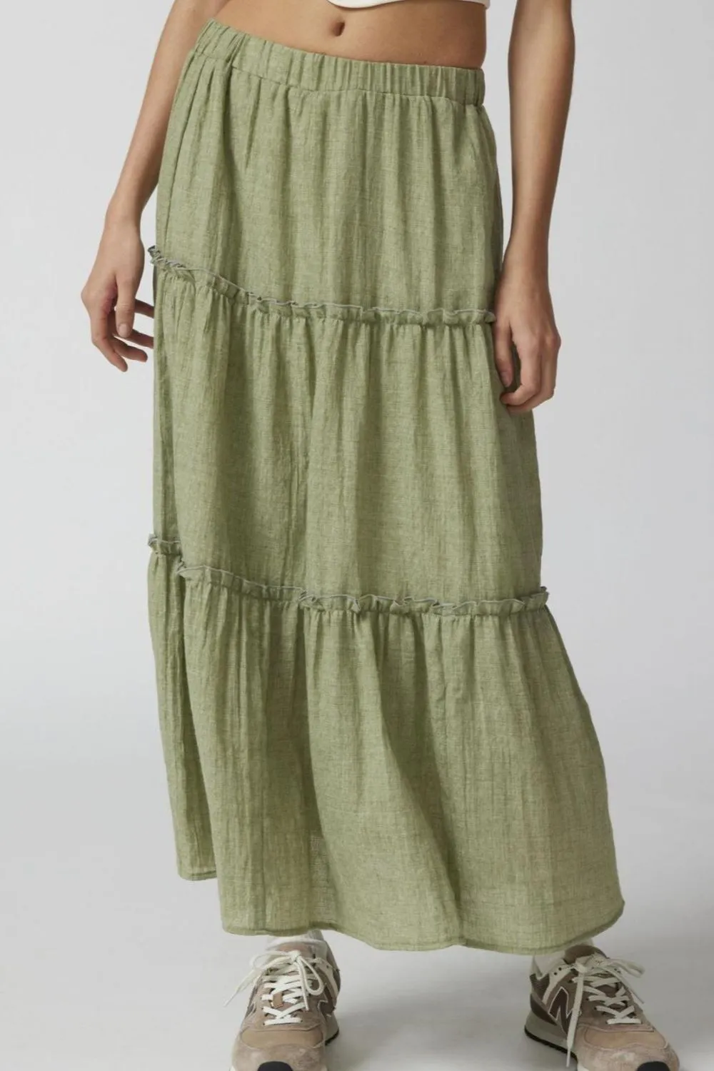 Frill Elastic Skirt