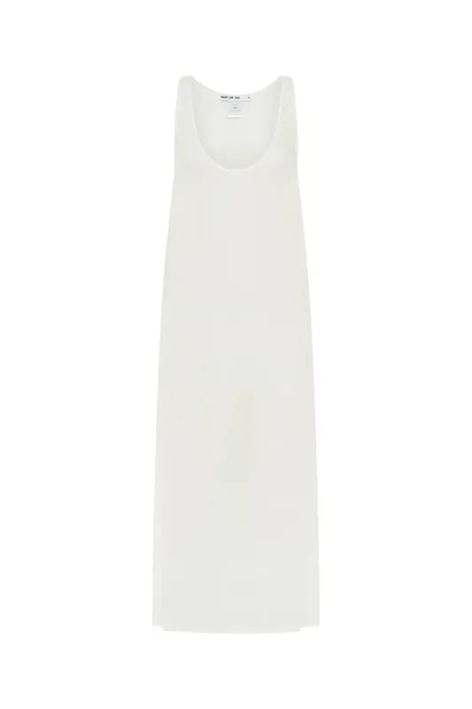 White Sheer Tunic Dress