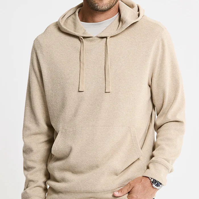 Knit Flannel Pullover Hoodie