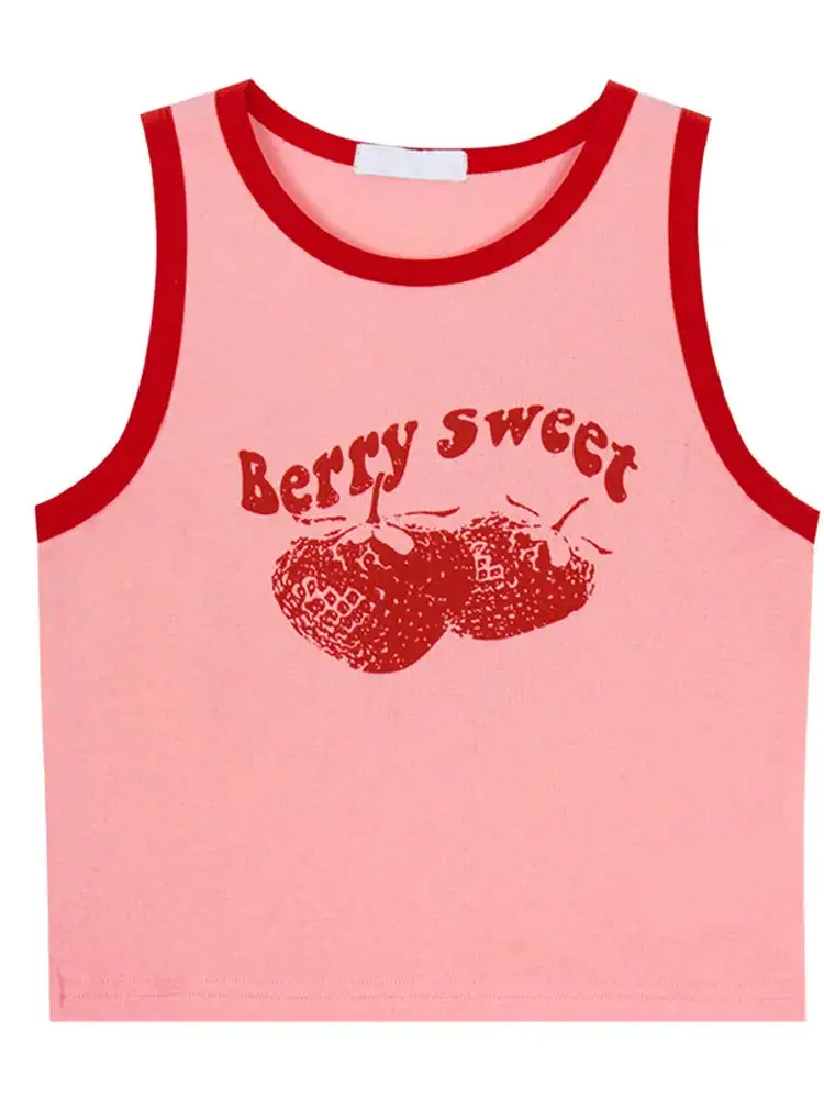 Knitted Cropped Sleeveless Tank Top