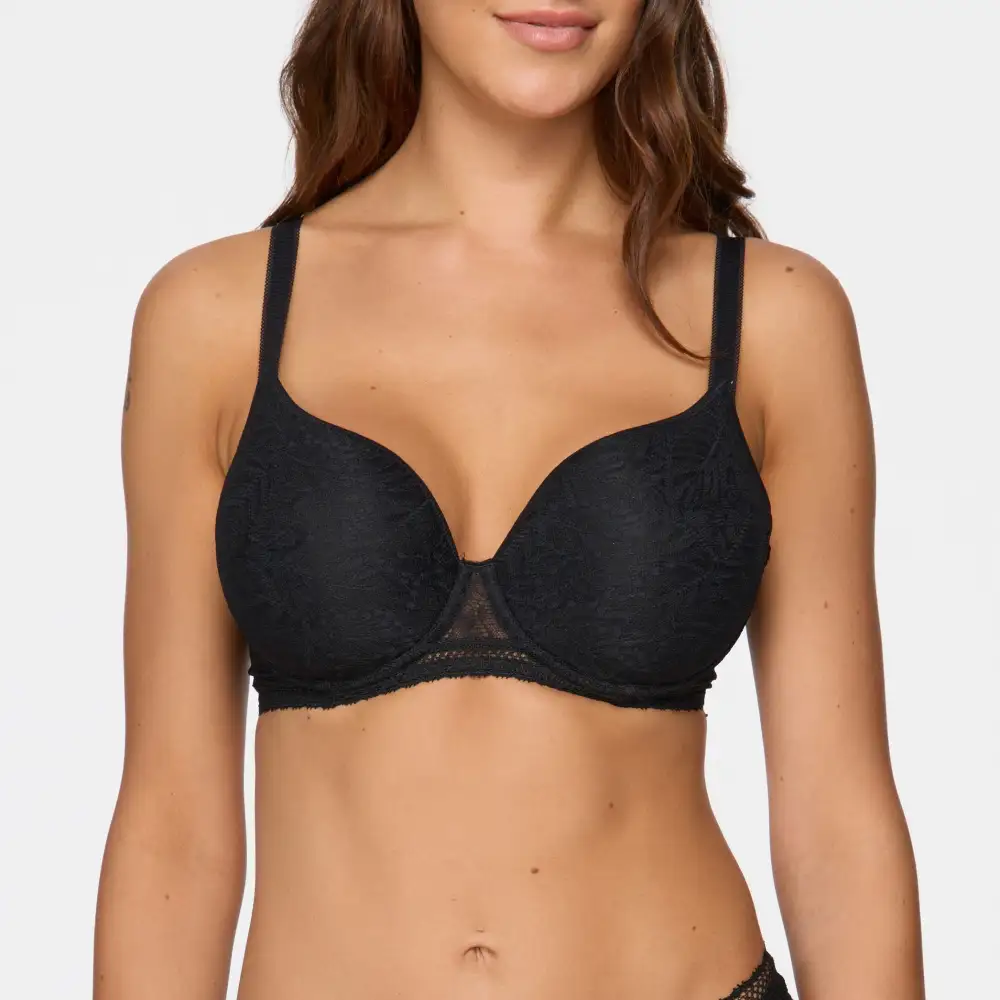 Women's Full Coverage Underwire Spacer Molded Seamless Lace Mesh Bra