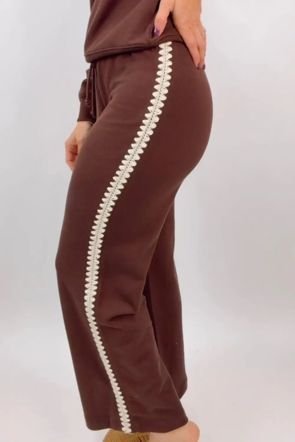 Elastic Waist French Terry Pants