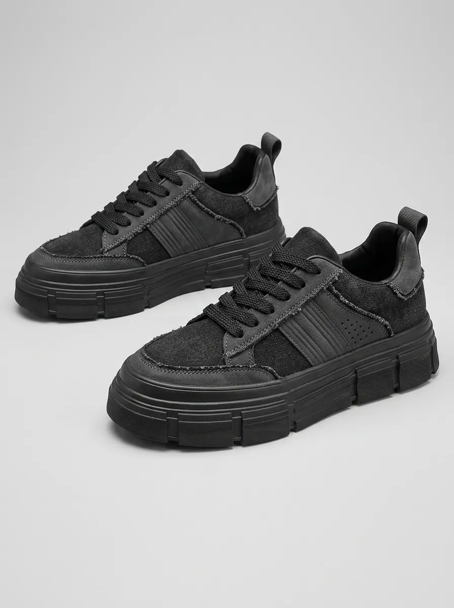 Men's Casual Streetwear Textured Skate Shoes