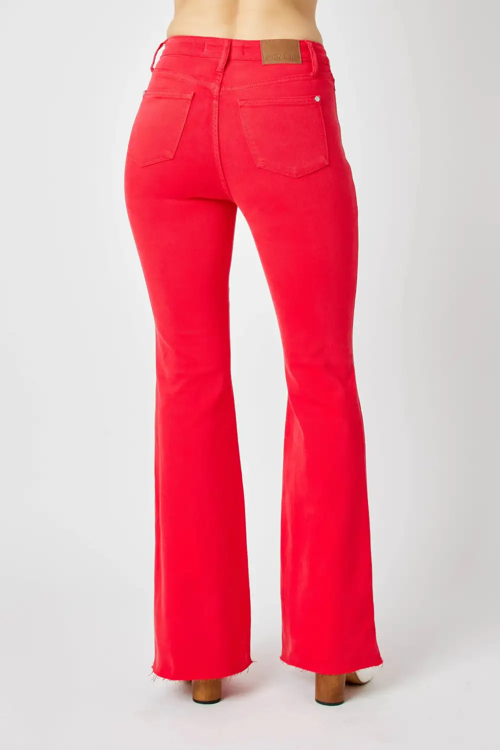 Tailored Flare Leg Denim Jeans