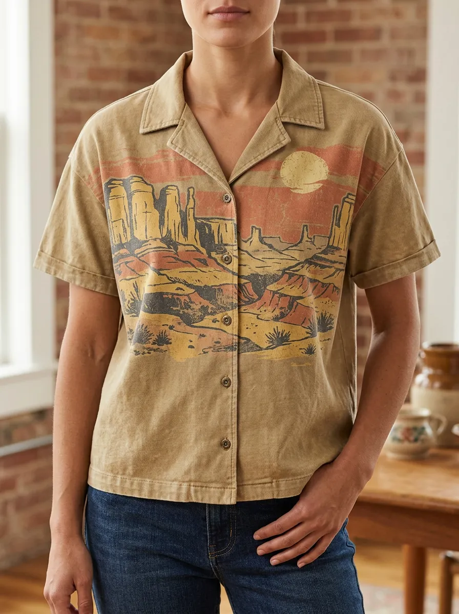 Women's Landscape Desert Landscape Nature Lover Shirt