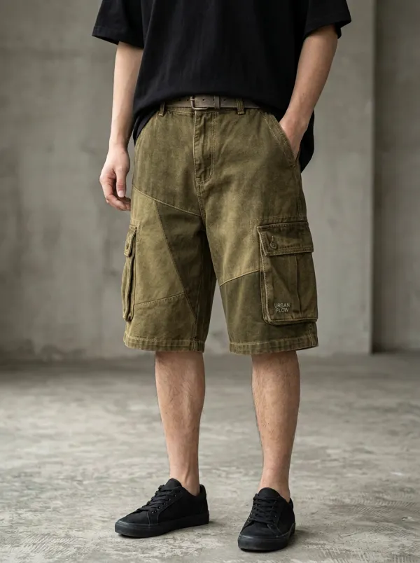Cargo Patchwork Men's Cargo Shorts