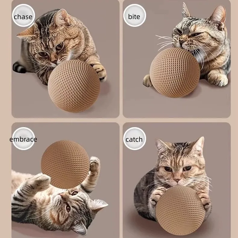 Sisal Ball Pet Cat Toy Ball Cat Large Size Chewing Toy Scratch-Resistant Bite-Relieving Boredom Teasing Cat Supplies Mainan Kucing