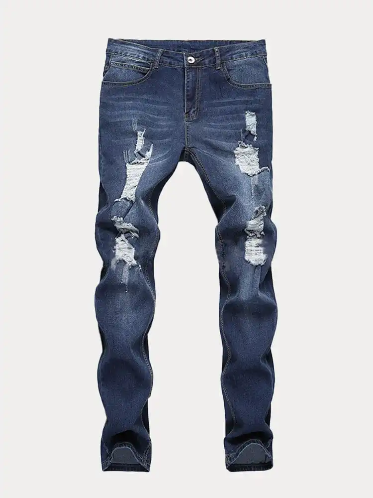 Distressed Slim Fit Jeans
