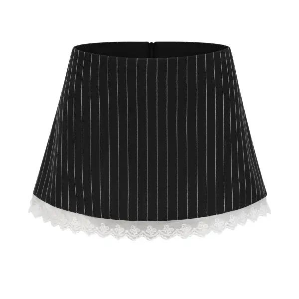 Printed Lace A Line Skirt