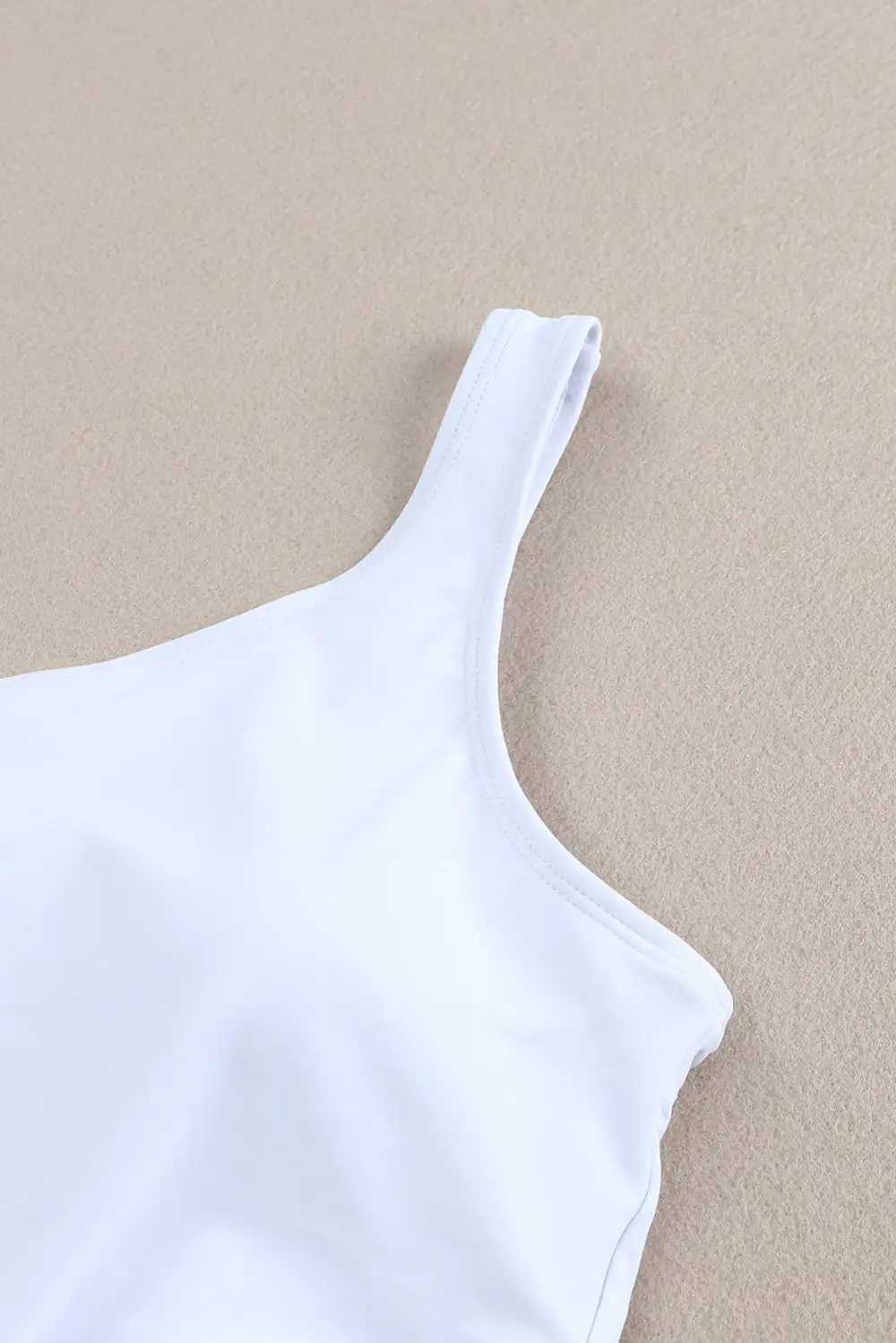 Swimwear One Shoulder Cut out One-piece Swimsuit