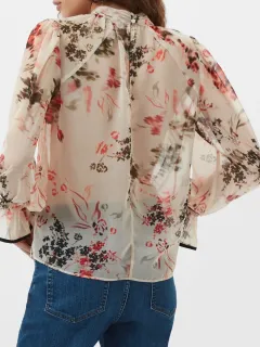 Elegant And Elegant Printed Hollow Top
