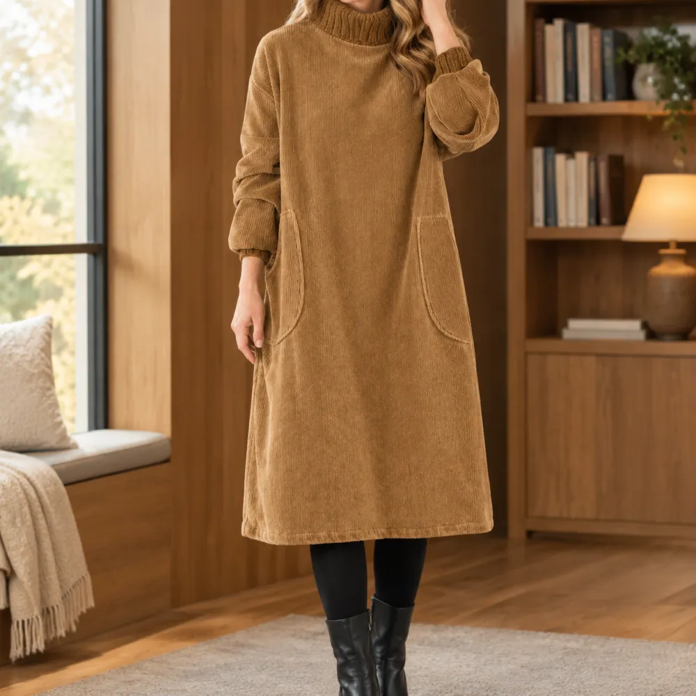 Ribbed Relaxed Casual Dress