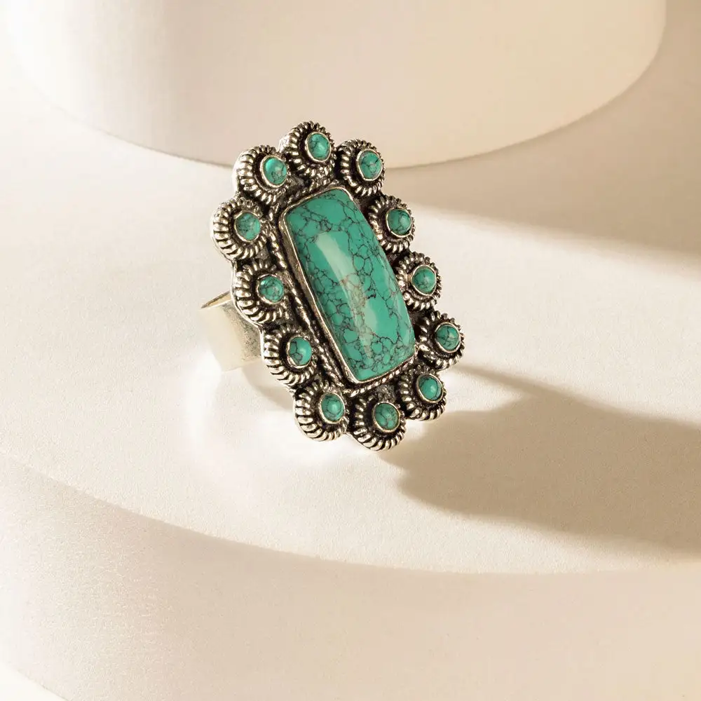 Oval Stone Western Accent Ring