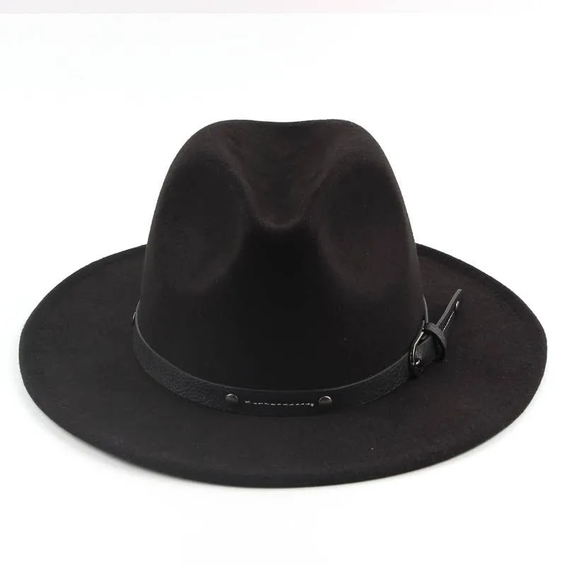 Casual Wool Wide Brim Hat