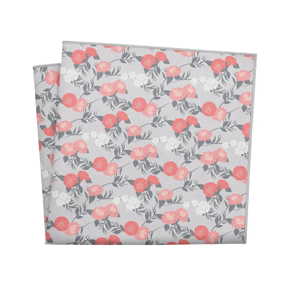 Clean Neat Floral Pocket Square