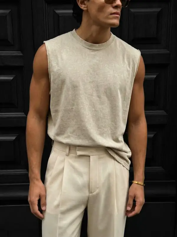 Easygoing Relaxed Washed Tank Top