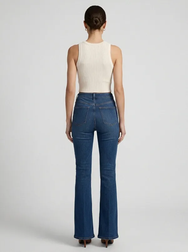 Heritage High-Waist Women's High-Waist Stretch Flare Jeans