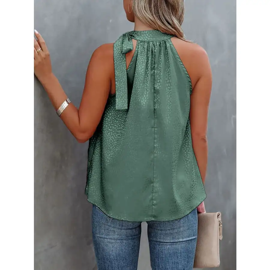 Tied Animal Camisole Top