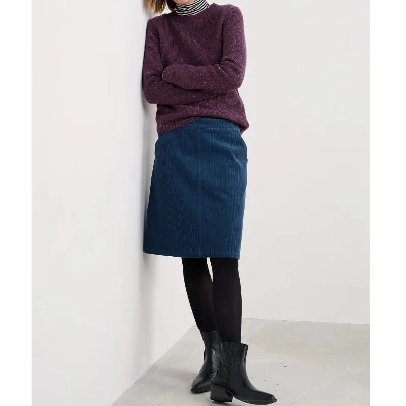 Cord A-Line Mini Skirt