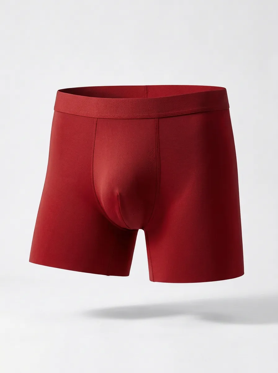 Men's Navy Blue Seamless Boxer Briefs