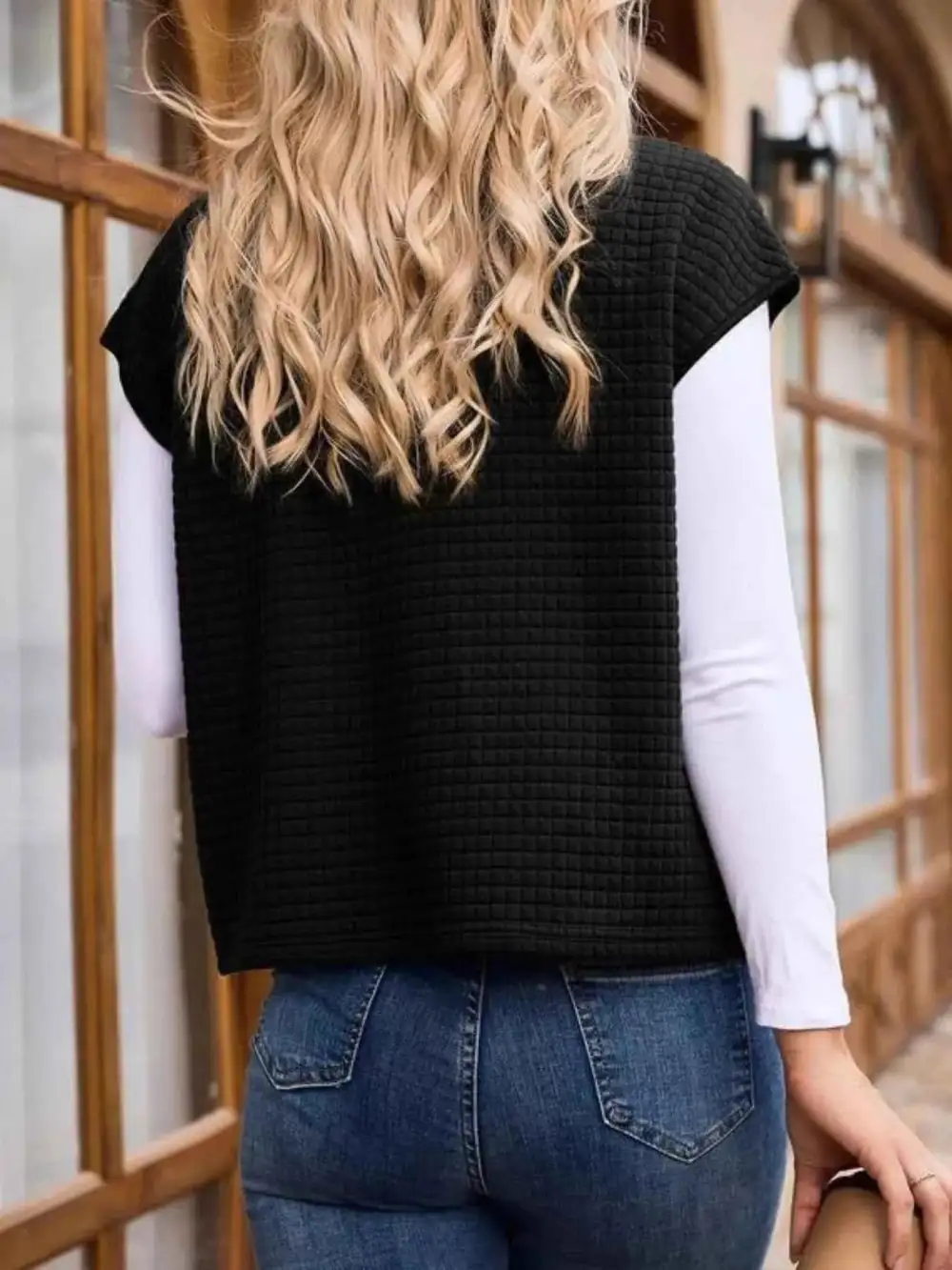 Zip-Up Vest Coat