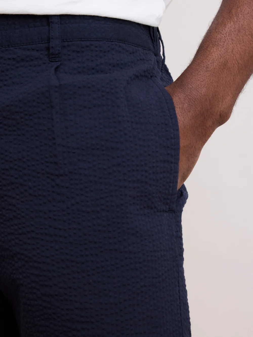 Casual Style Men's Deep Blue Shorts